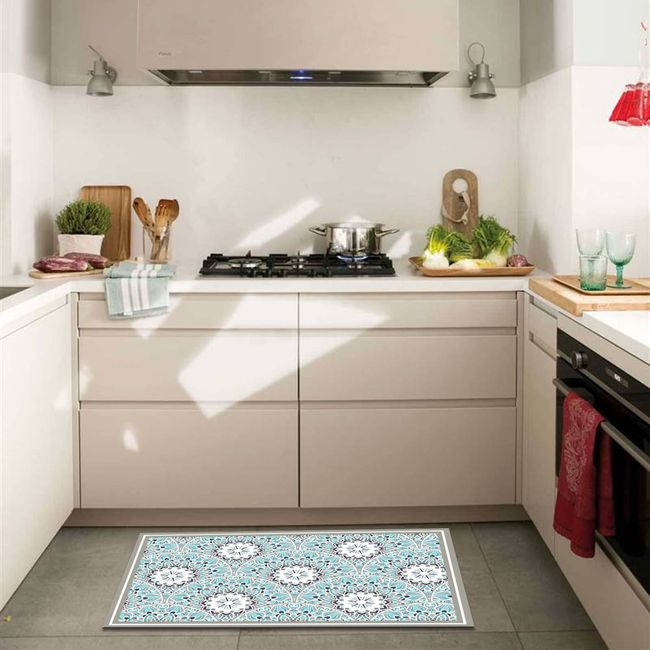 DAVANTI - Alfombra Decorativa Cocina Mandala Tradicional 70X100Cm