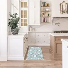 DAVANTI - Alfombra Decorativa Cocina Dormitorio Mandala Tradicional 70X140Cm