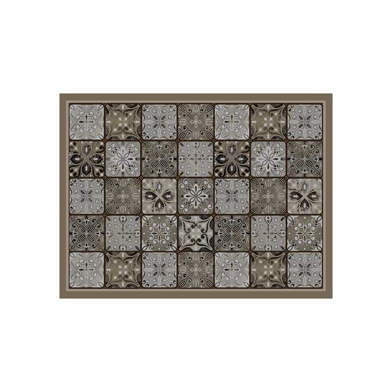 DAVANTI - Alfombra Decorativa Baño Cocina Baldosa Ligure 50X70Cm