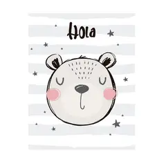 DAVANTI - Alfombra Decorativa Infantil Hola 110X140Cm