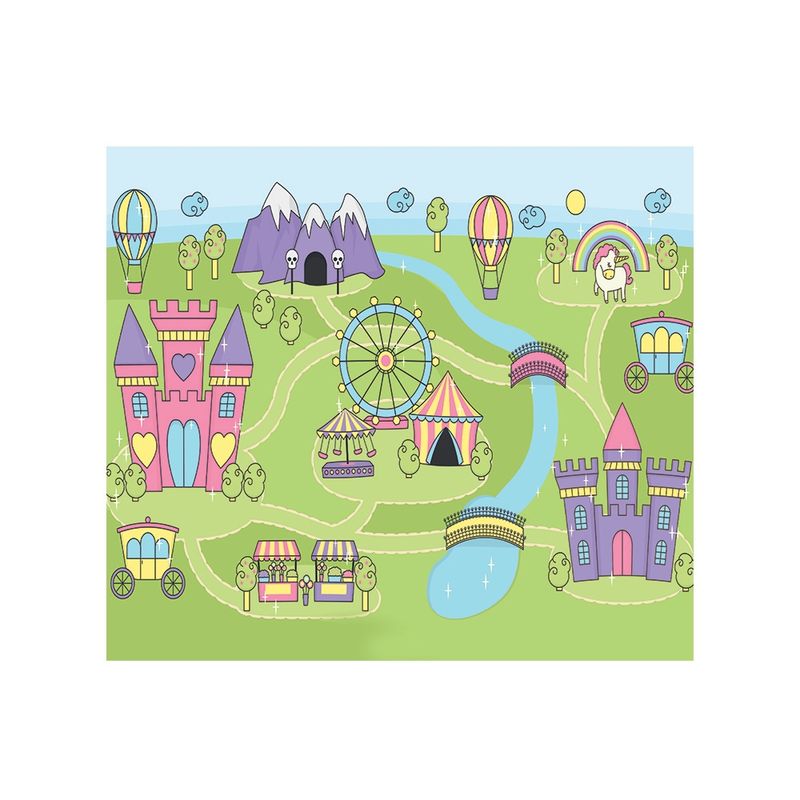 DAVANTI - Alfombra Decorativa Infantil Castillo Davanti 110X140Cm