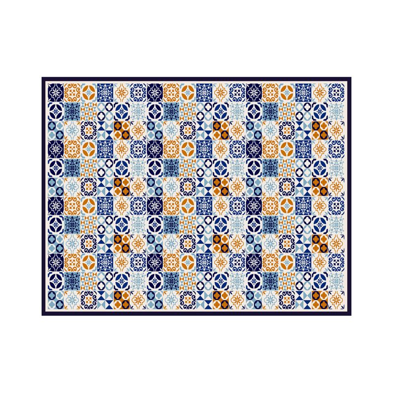 DAVANTI - Alfombra Decorativa Terraza Baldosa Mediterranea 140 X 160Cm