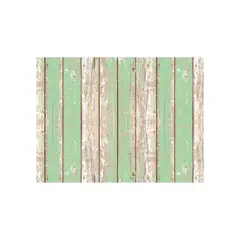 DAVANTI - Alfombra Decorativa Living Terraza Madera Vintage Verde 140X180Cm