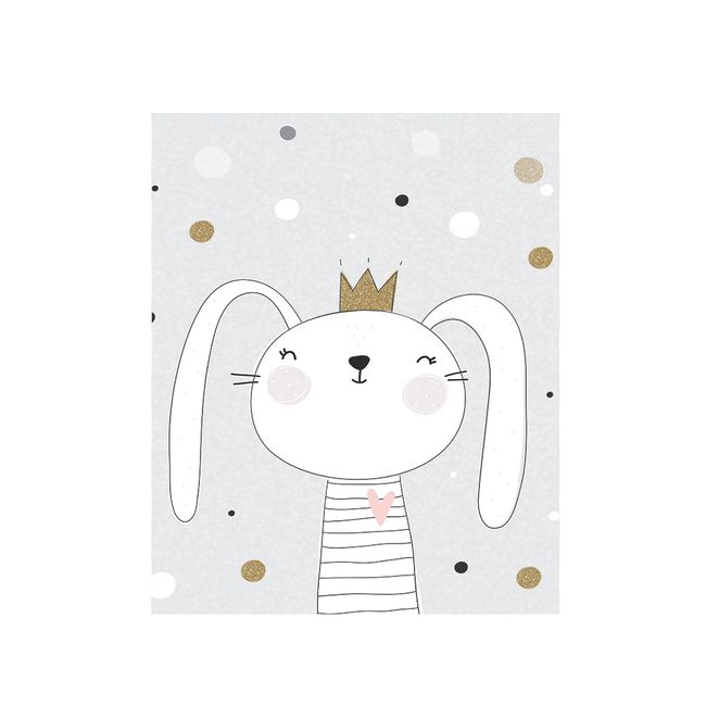 DAVANTI - Alfombra Decorativa Infantil Tan Solo Coneja 110X140Cm