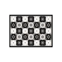 DAVANTI - Alfombra Decorativa Baño Cocina Baldosa Clásica Gris 50X70Cm