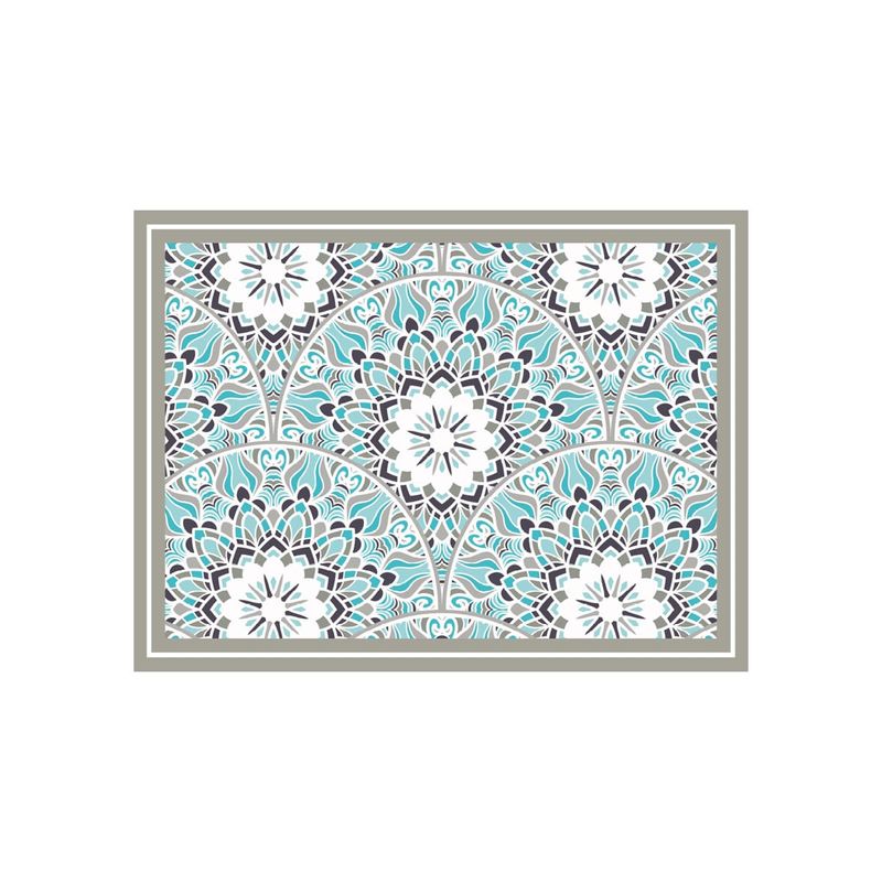 DAVANTI - Alfombra Decorativa Baño Cocina Mandala Tradicional 50X70Cm