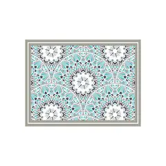 DAVANTI - Alfombra Decorativa Baño Cocina Mandala Tradicional 50X70Cm