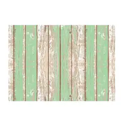 DAVANTI - Alfombra Decorativa Dormitorio Madera Vintage Verde 70X140Cm