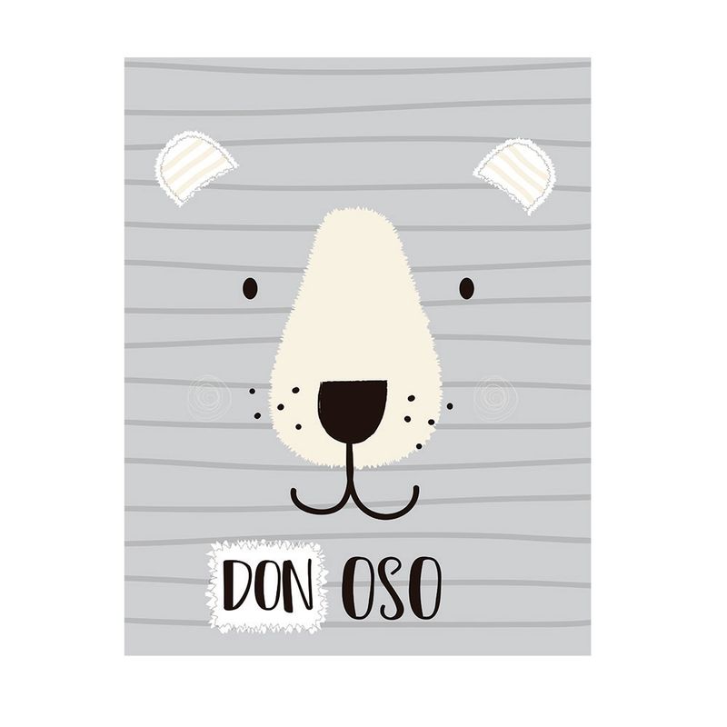 DAVANTI - Alfombra Decorativa Infantil Don Oso 140X160Cm