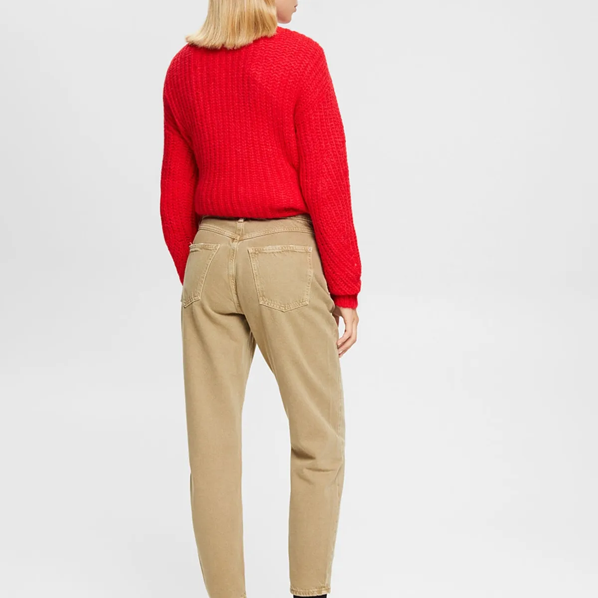 ESPRIT - Jeans Mom Fit Con 5 Bolsillos Y Detalle En Rotos Mujer Esprit ESPRIT