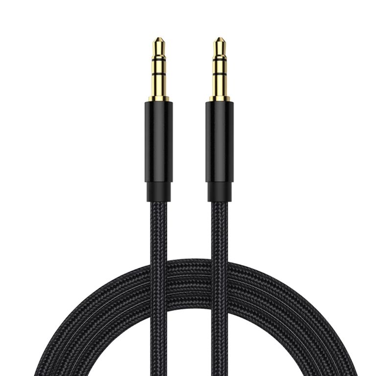 TECMASTER Cable de Audio Premium 1x1 Acordonado con Textil 1.8m HiFI