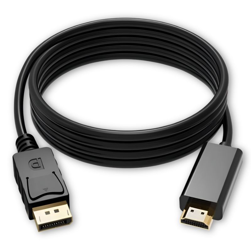 TECMASTER - Cable DisplayPort DP a HDMI 4K Ultra HD 1.8m Reforzado