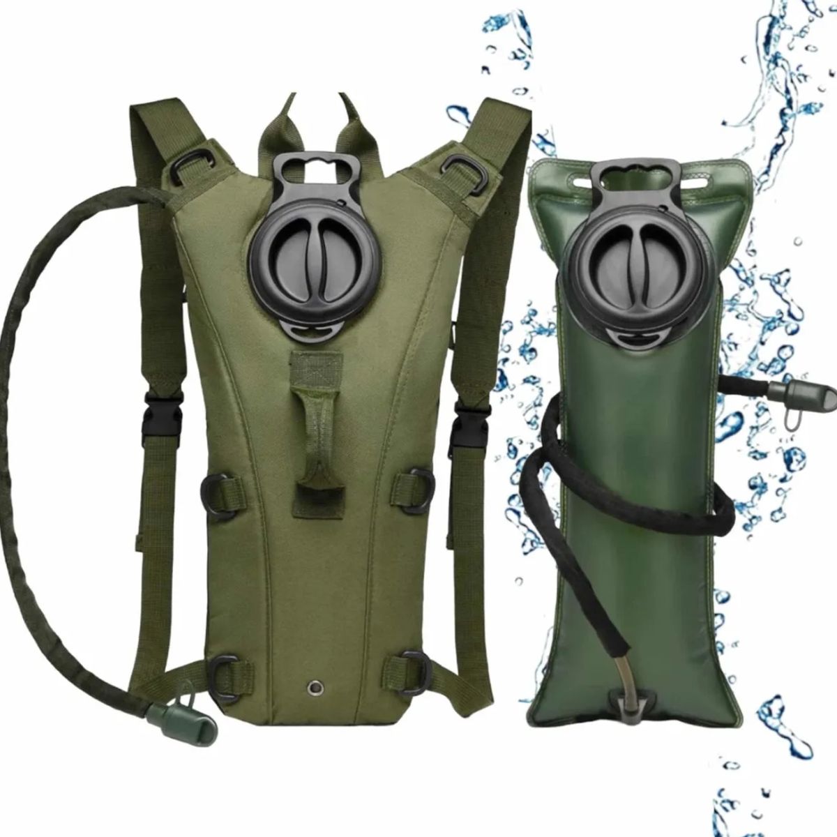 GENERICO - Mochila Hidratacion Tactica Outdoors Trekking Ciclismo