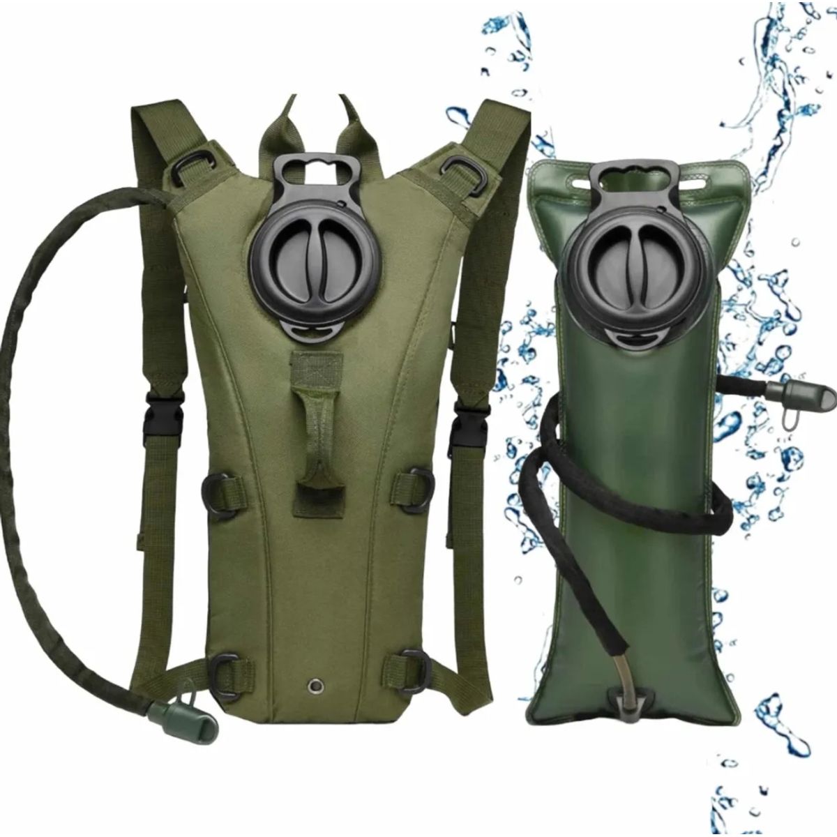 GENERICO - Mochila Hidratacion Tactica Outdoors Trekking Ciclismo