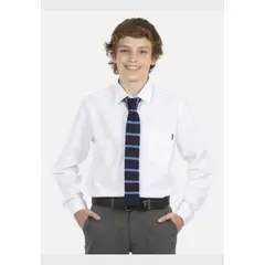 MAUI AND SONS - Camisa Escolar Lisa Juvenil Blanco