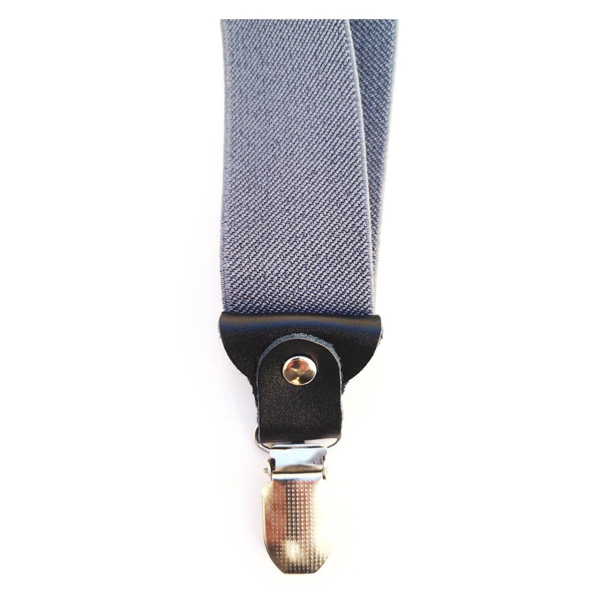 LUCIA CORBATAS - Suspensor hombre gris liso 4 broches