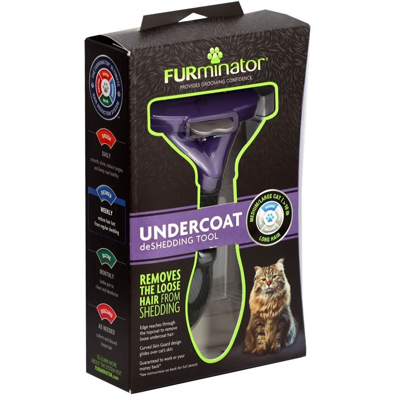 FURMINATOR - Furminator Cepillo Pelo Largo MediumLarge Gato.