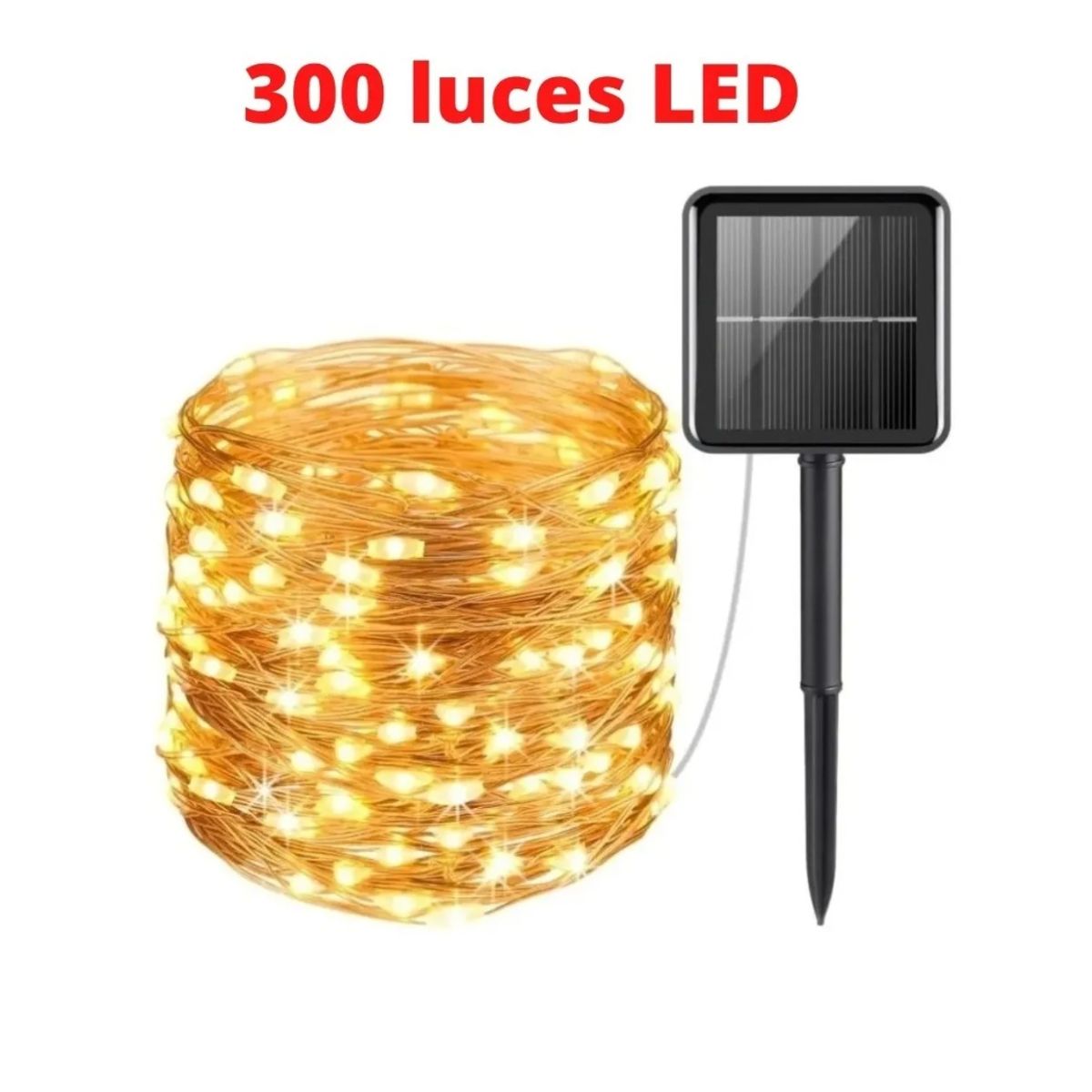 GENERICO - Luces Hada Solar De 30 Metros 300 Luces Led Alambre Fino