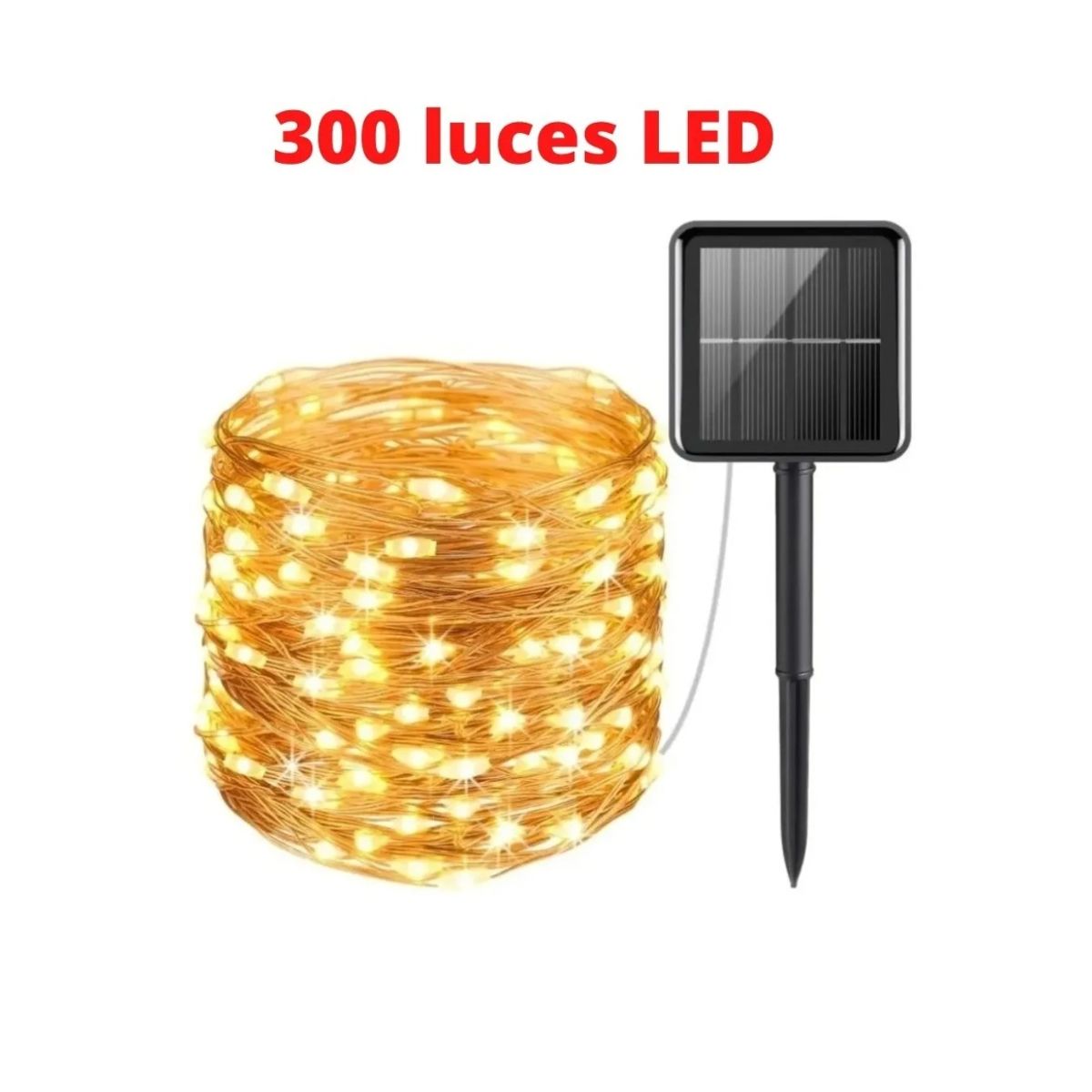 GENERICO - Luces Hada Solar De 30 Metros 300 Luces Led Alambre Fino