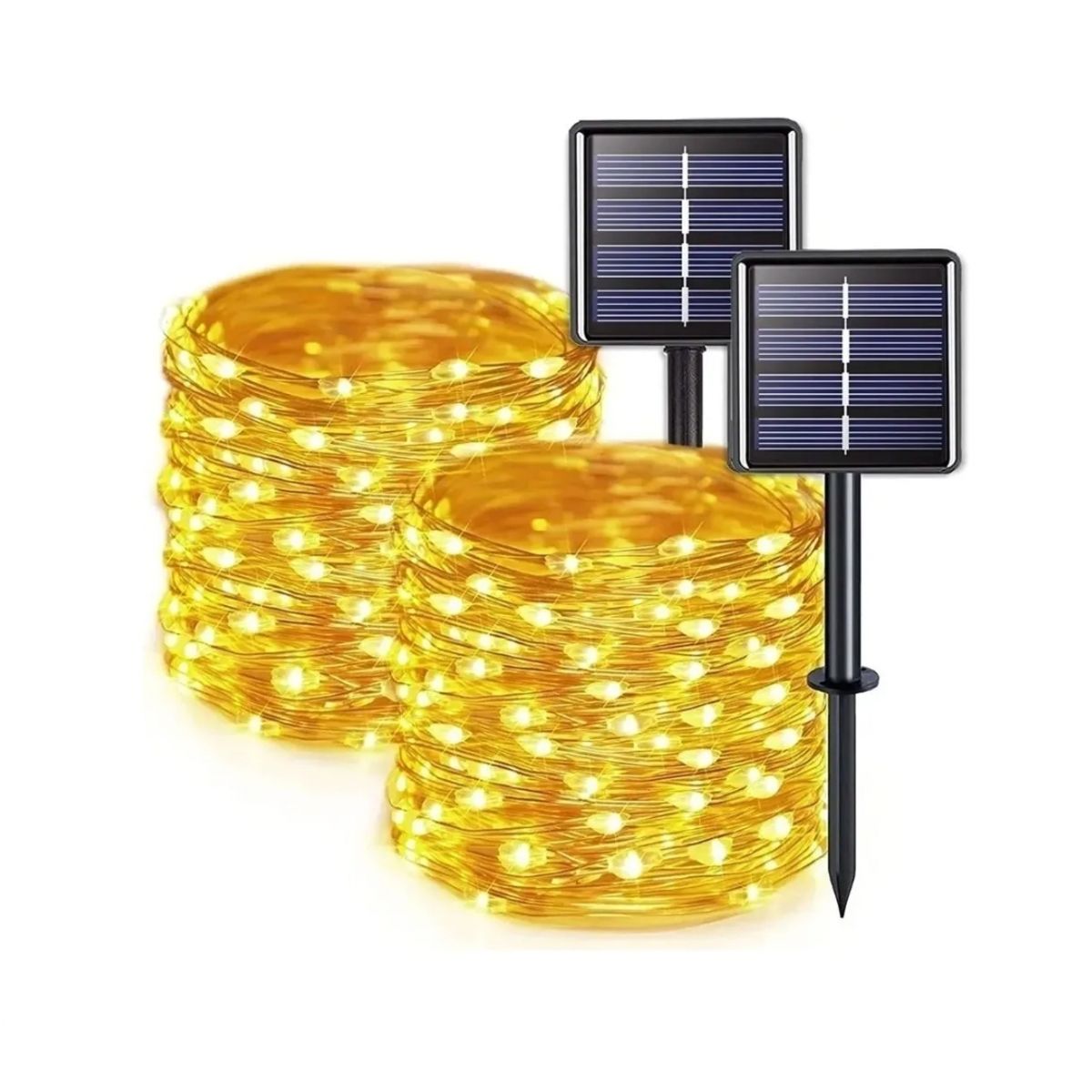 GENERICO - Pack X2 Guirnalda 100 Led Alambre Hada Boda 10mts c/u