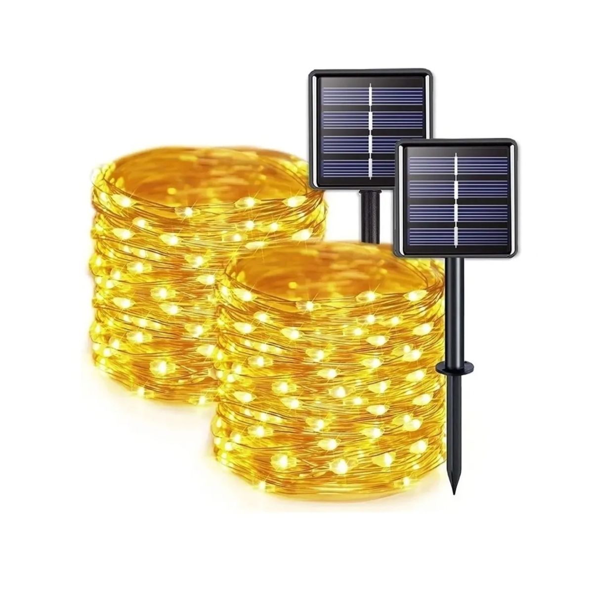 GENERICO - Pack X2 Guirnalda 100 Led Alambre Hada Boda 10mts c/u