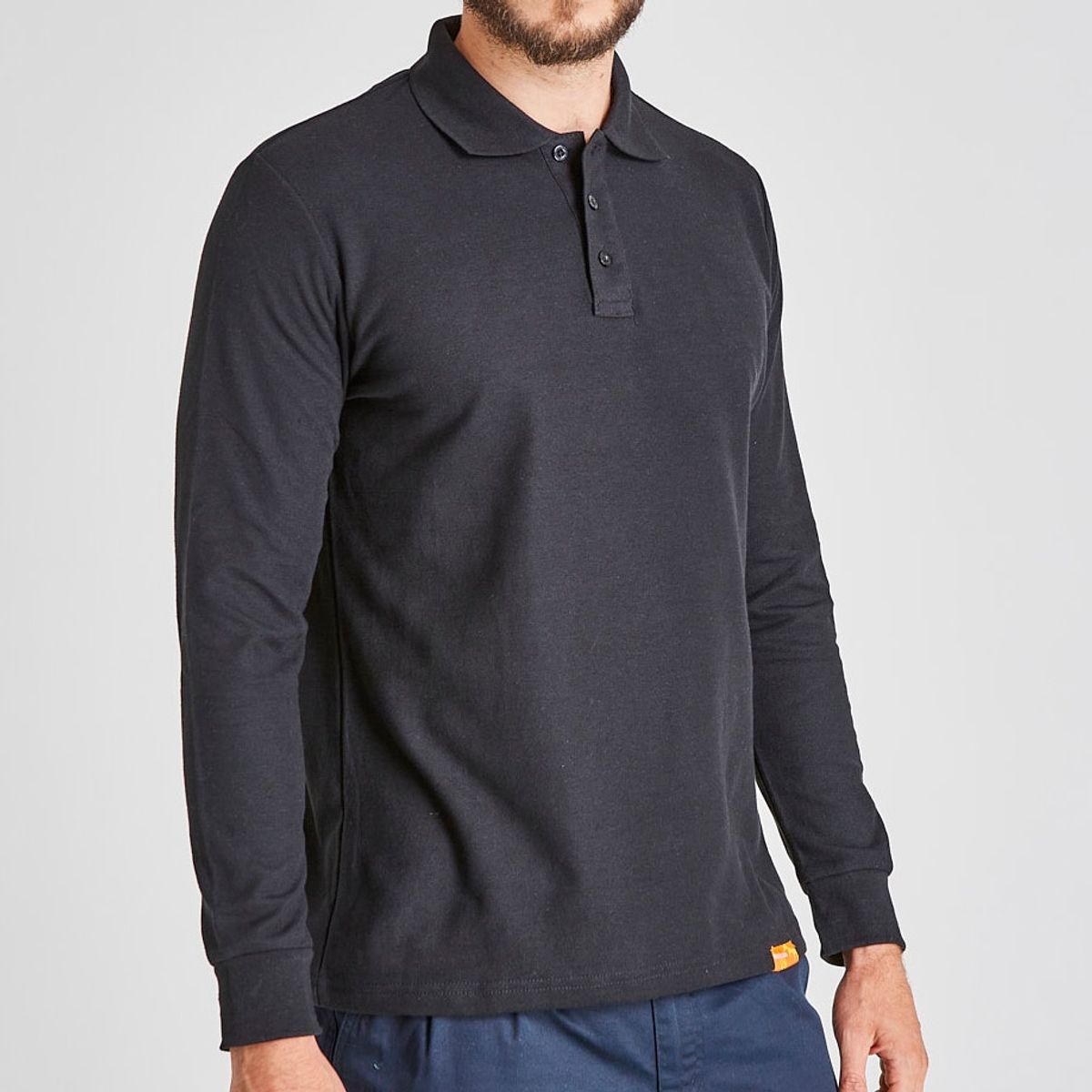 T WORLD - Polera piqué MLarga Hombre con protección UV…