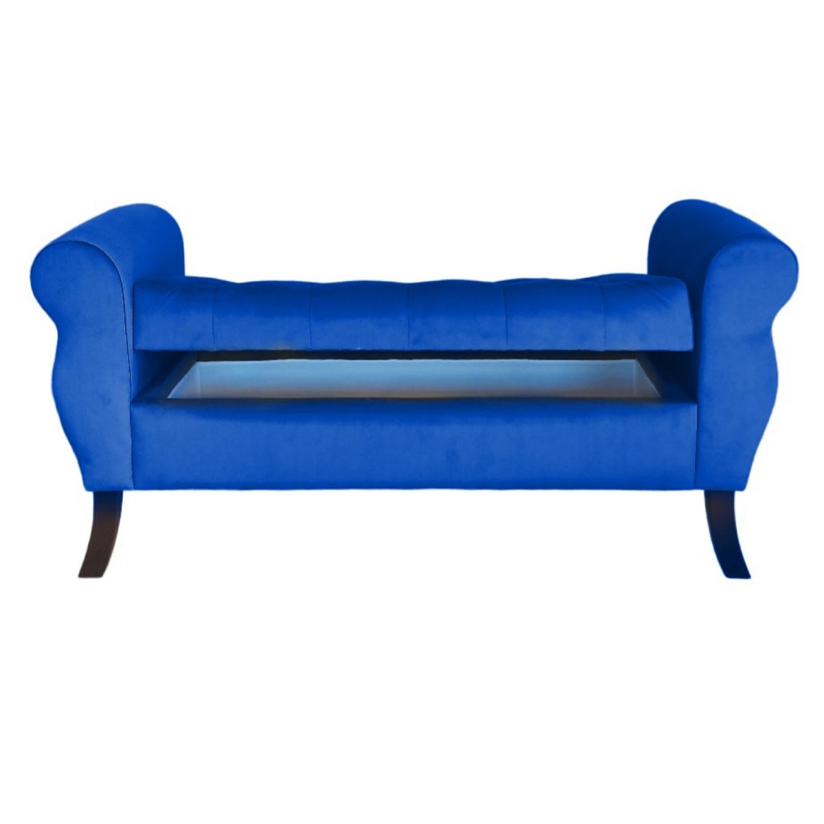 GENERICO - Banqueta Baúl Diva Color Azul Marino