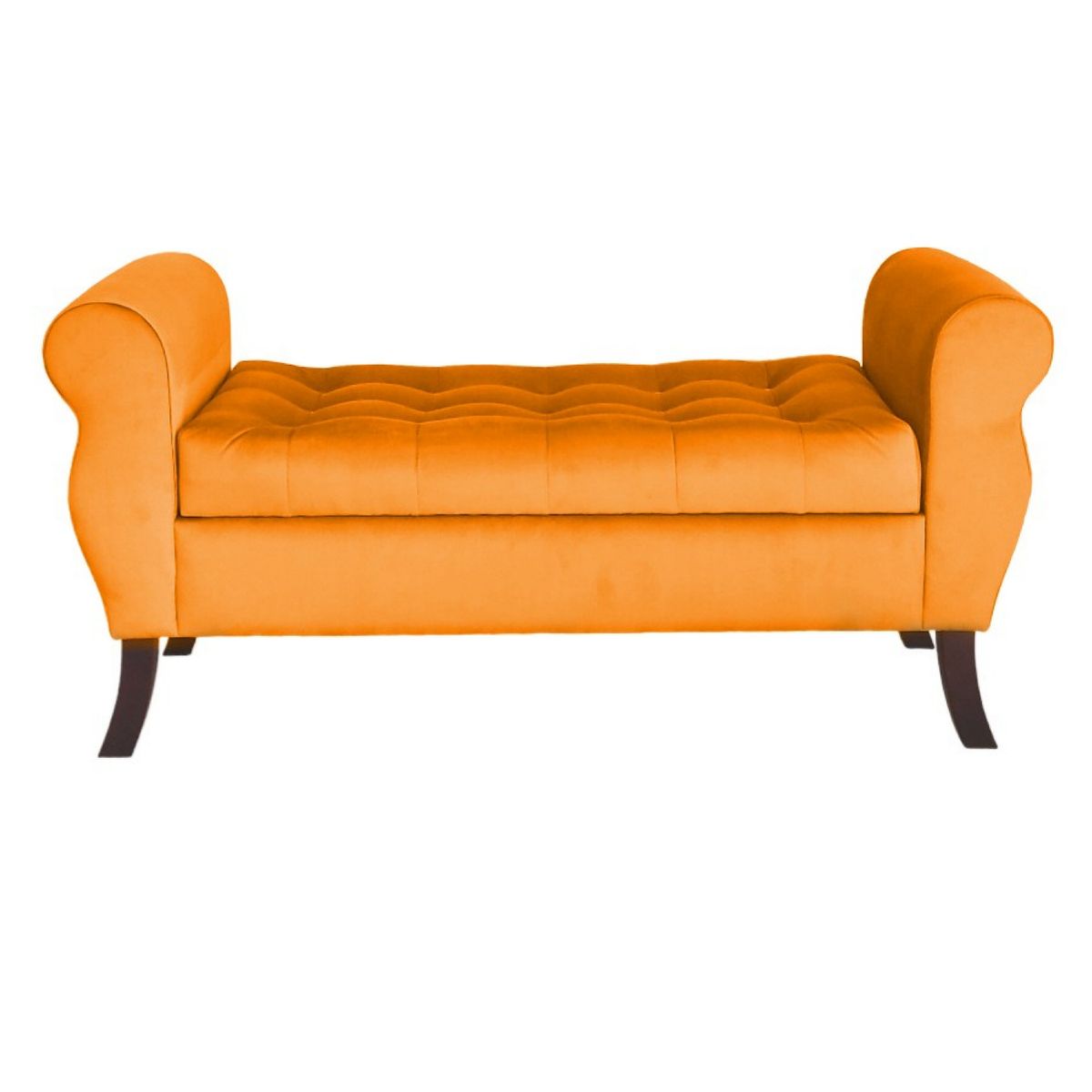 GENERICO - Banqueta Baúl Diva Color Naranjo