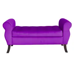 GENERICO - Banqueta Baúl Diva Color Morado