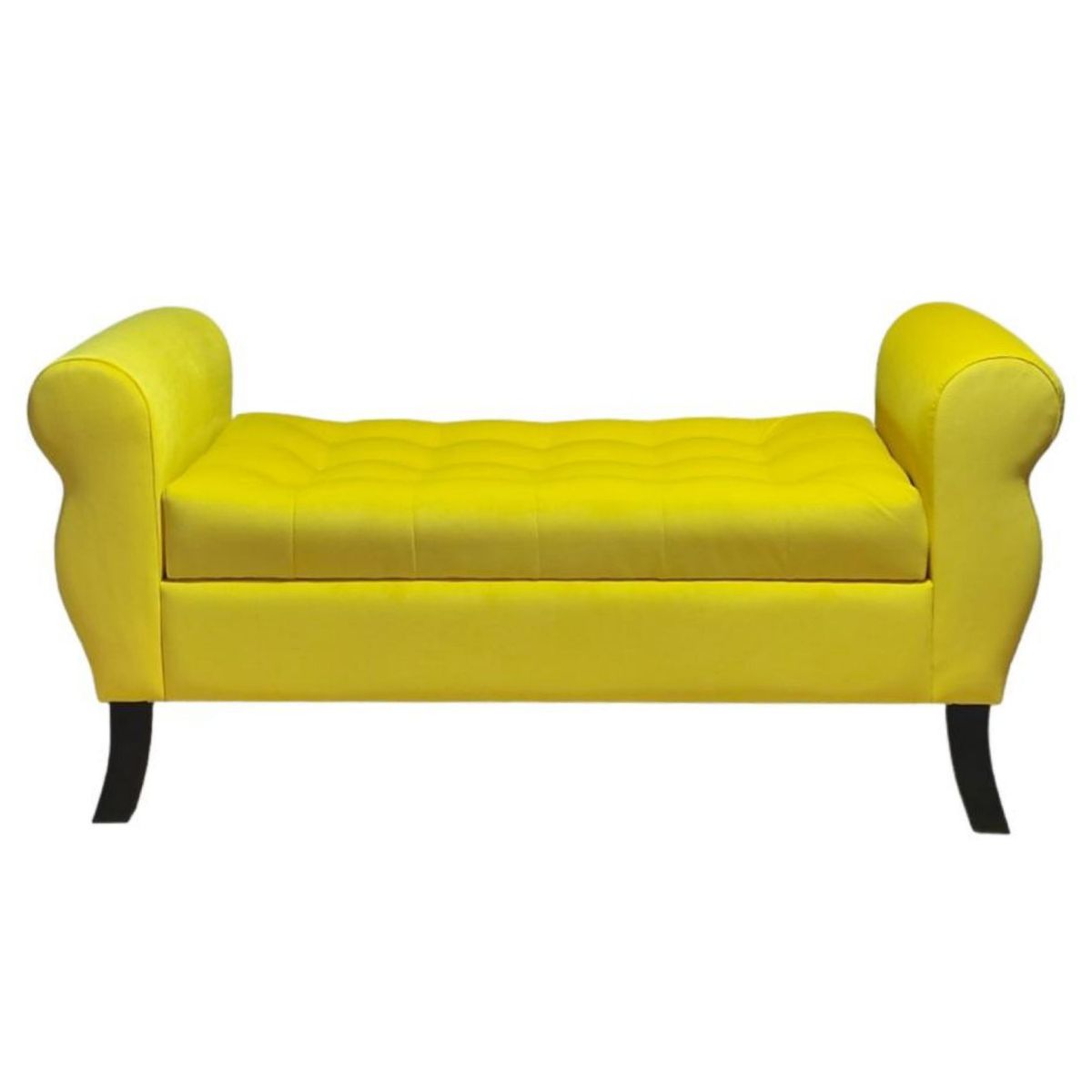 GENERICO - Banqueta Baúl Diva Color Amarillo