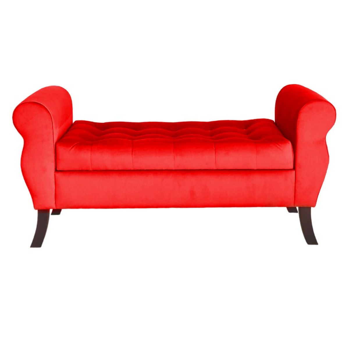 GENERICO - Banqueta Baúl Diva Color Rojo
