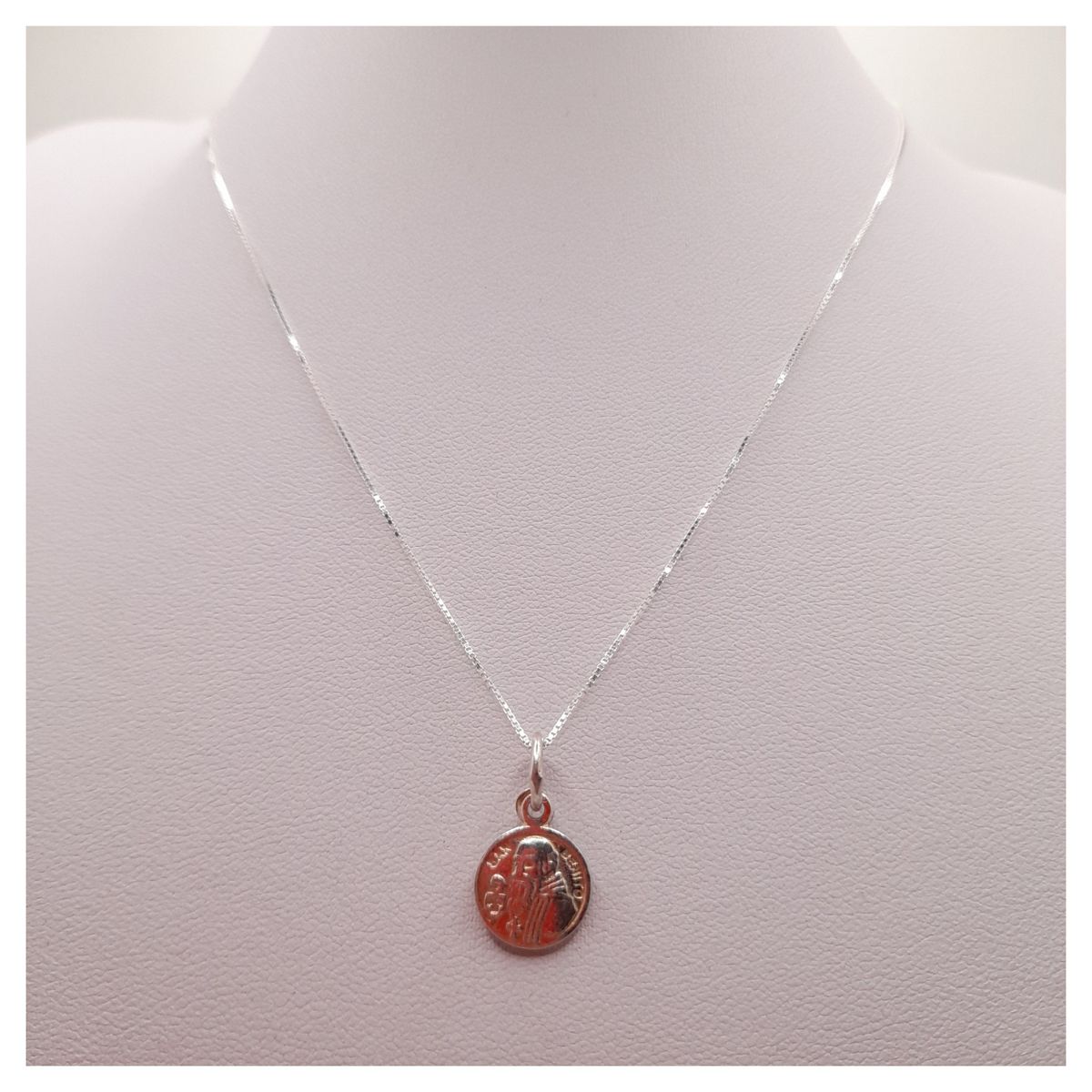 CAT JOYAS - Cadena con San Benito de plata fina 925