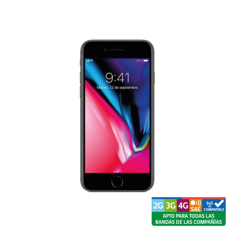 APPLE - iPhone 8 Plus 256GB Negro Reacondicionado