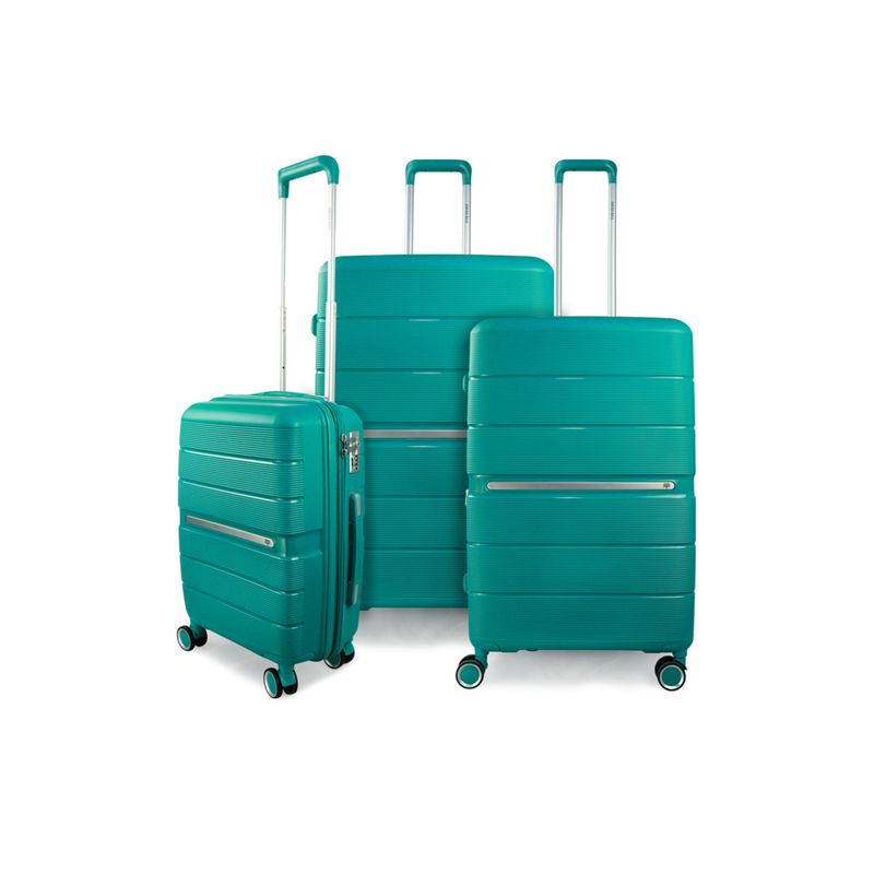 SWISS BAG - Set 3 Maletas Xpos verde S+M+L SWISS BAG