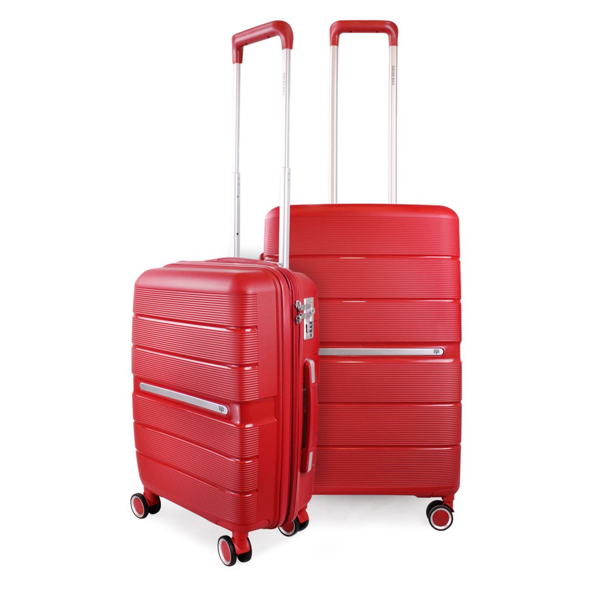 SWISS BAG - Pack 2 Maletas Xpos S cabina 10kg +Mediana 20kg Roja