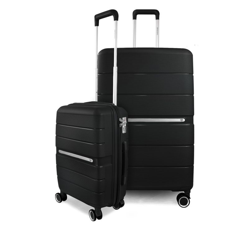 SWISS BAG - Pack 2 Maletas Xpos S cabina +L Grande Negra SWISS BAG