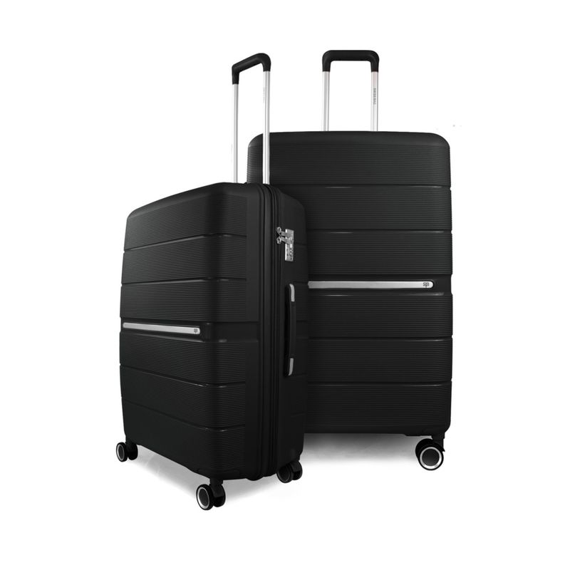 SWISS BAG - Pack 2 Maletas Xpos Mediana 20kg +Grande 23kg Negra SWISS BAG