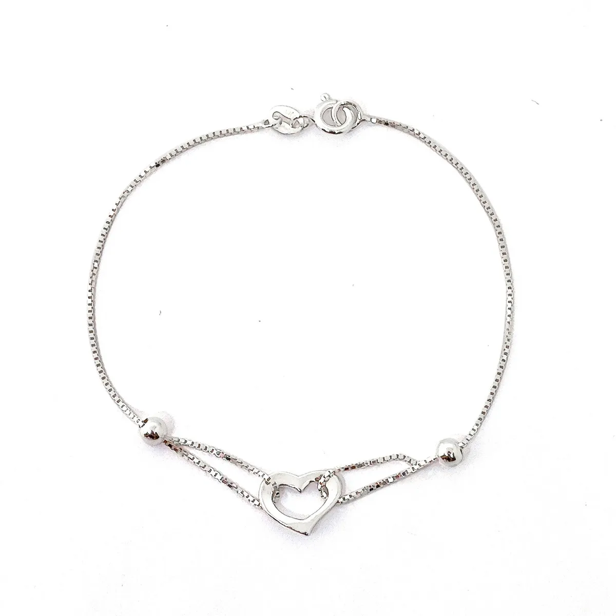 COGGIOLA - Pulsera Corazón Plata Fina 925