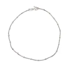 ANDREA COGGIOLA JOYAS - Tobillera Cadena Veneciana Donuts Mini Plata Fina 925