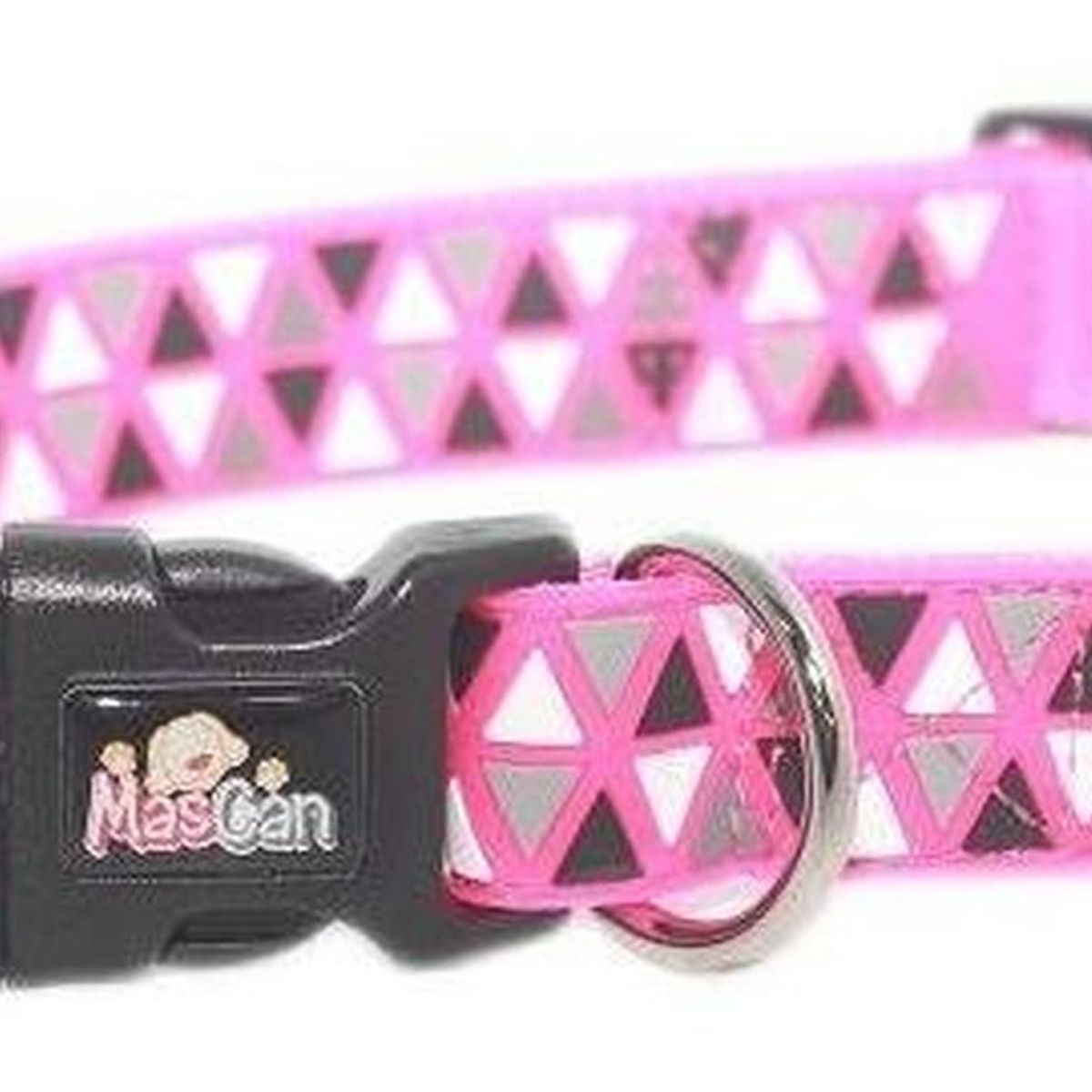 MASCAN - Collar Triángulo Fucsia Talla L Perro Mascan