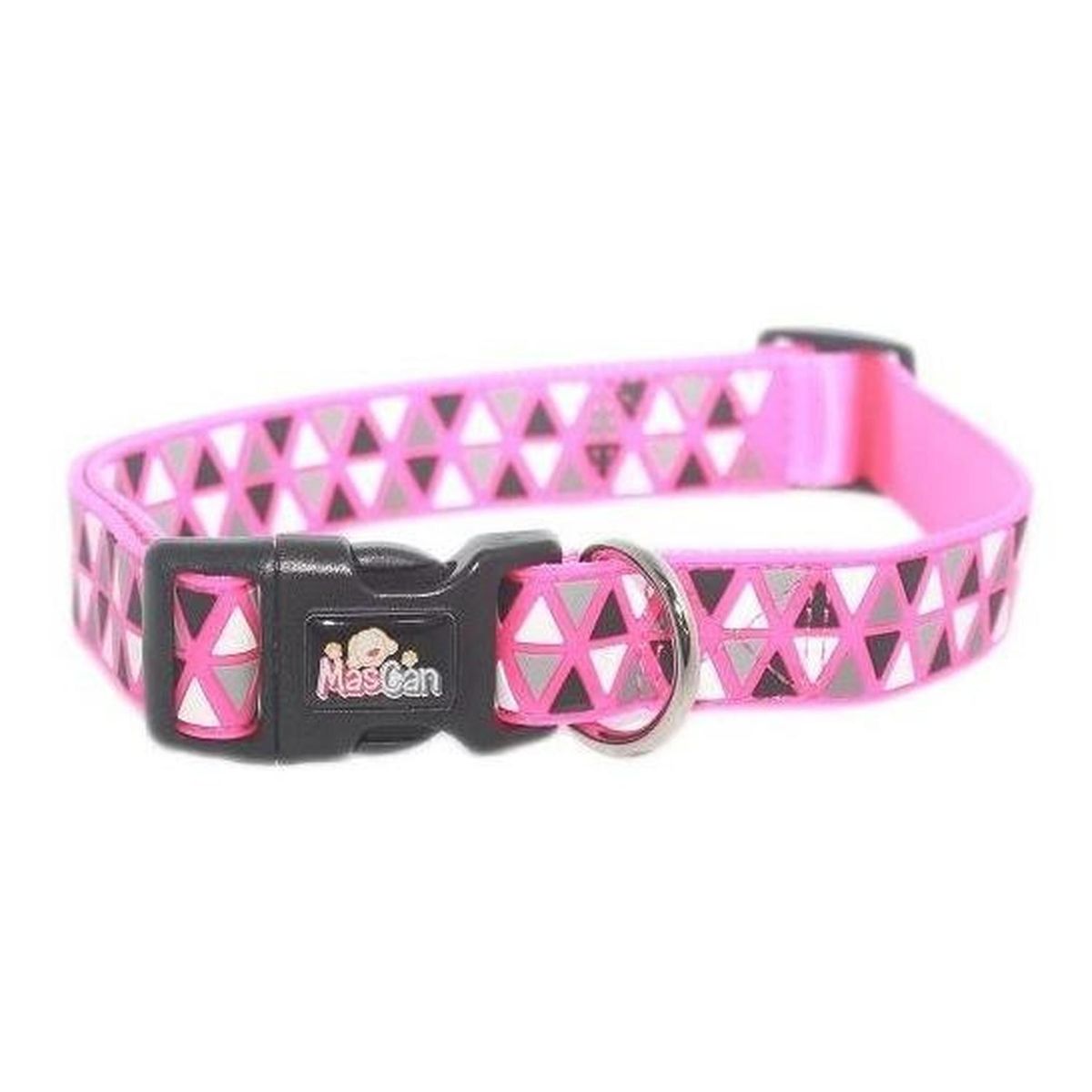 MASCAN - Collar Triángulo Fucsia Talla L Perro Mascan