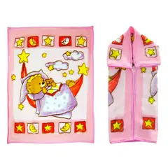 BEBESIT - Saco con Broche Oso Rosa