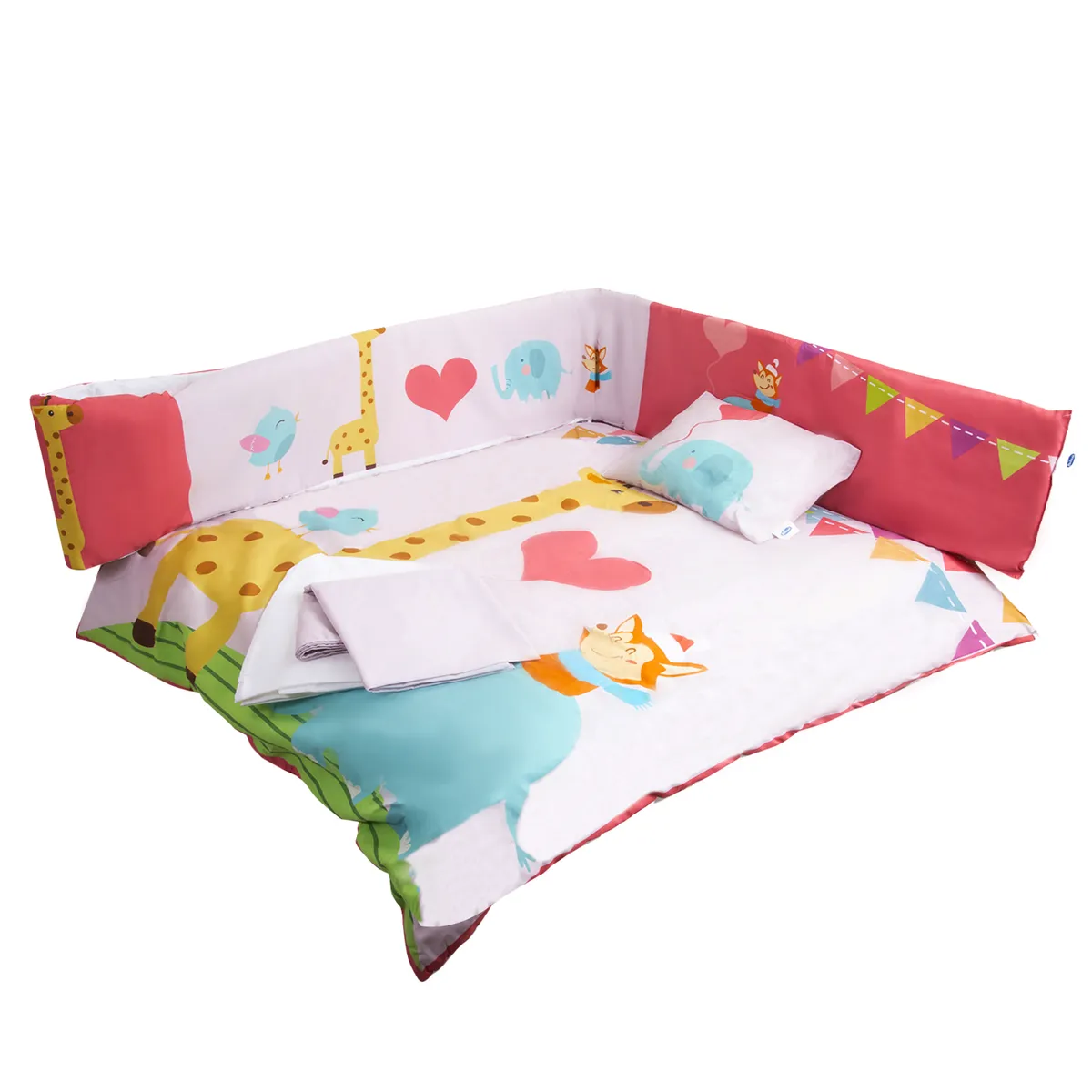BEBESIT - Set de Cuna Jirafa 5 Piezas Bebesit