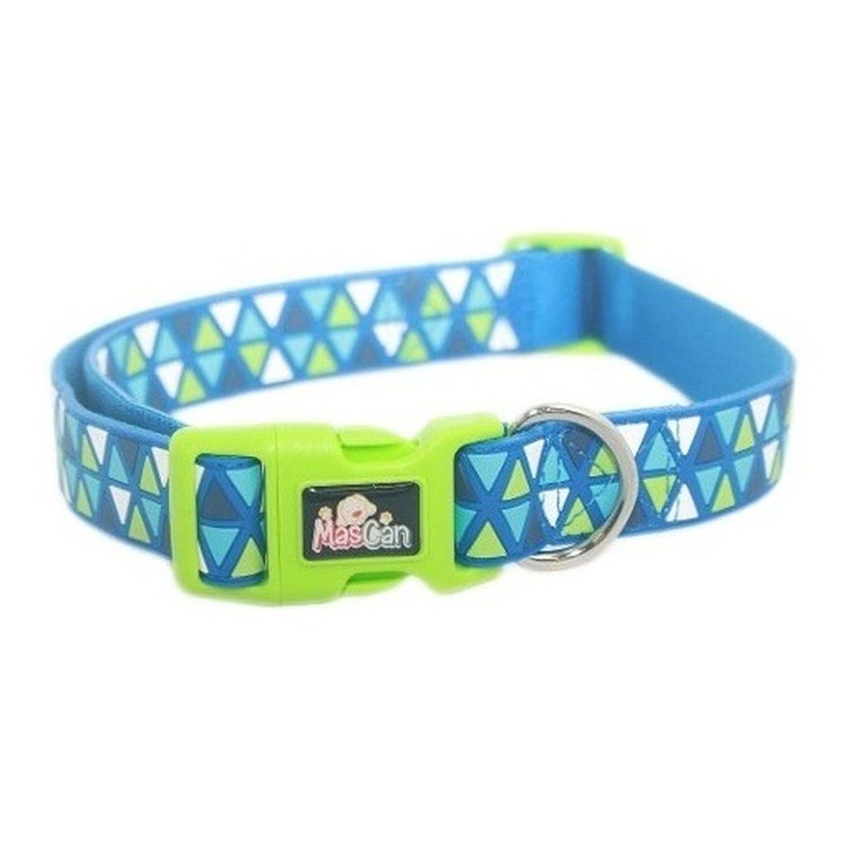 MASCAN - Collar Triángulo Azul Talla L Perro Mascan
