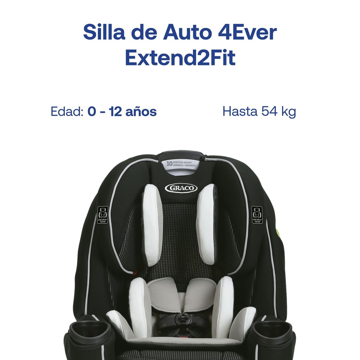 GRACO - Silla de Auto Bebe Convertible 4ever Extend2Fit Clove Graco