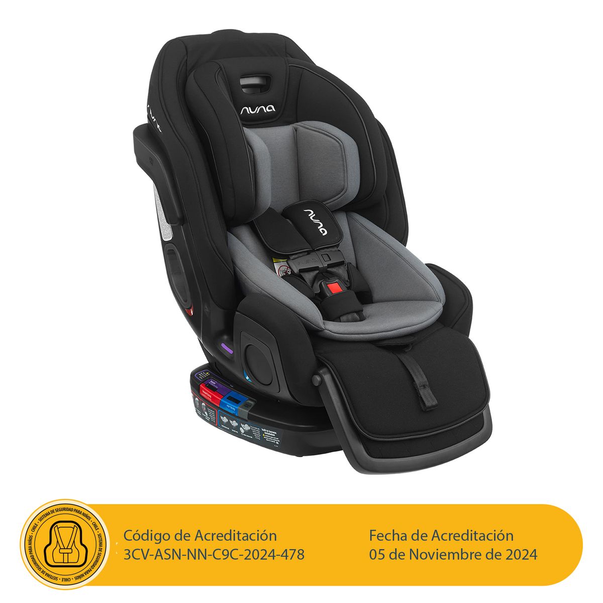 NUNA - Silla de Auto Convertible Exec Caviar Nuna