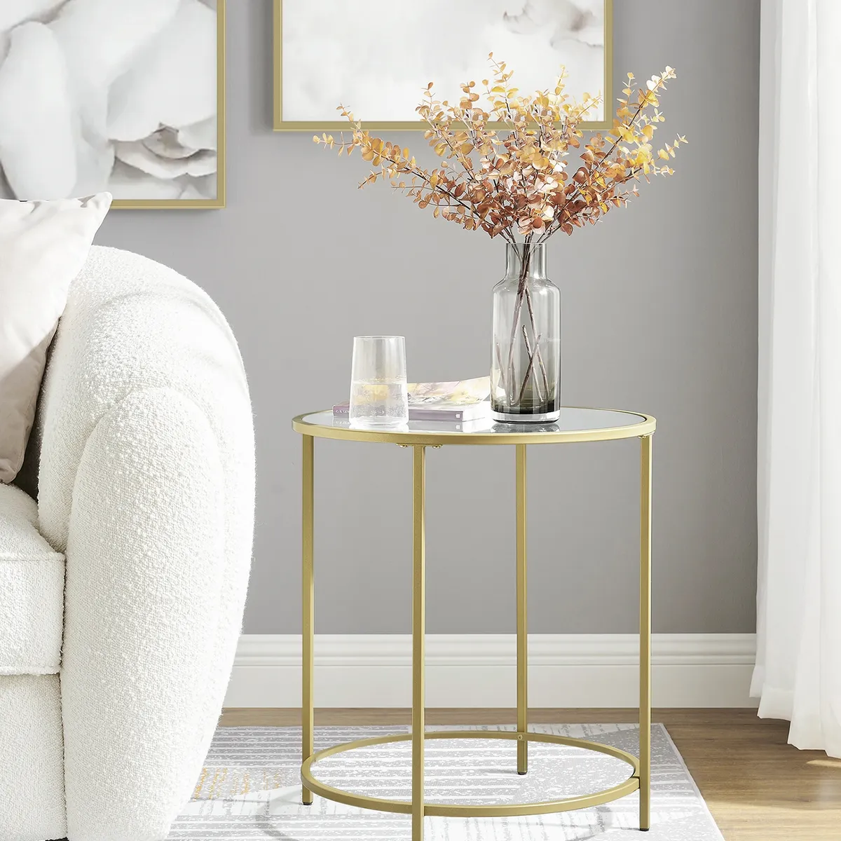 VASAGLE - Mesa Lateral Gold Premium