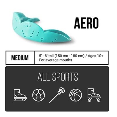 Imagen 2 del producto Protector Bucal Flat Aero +10 Años O Altura 1,5 A 1,8m Rugby