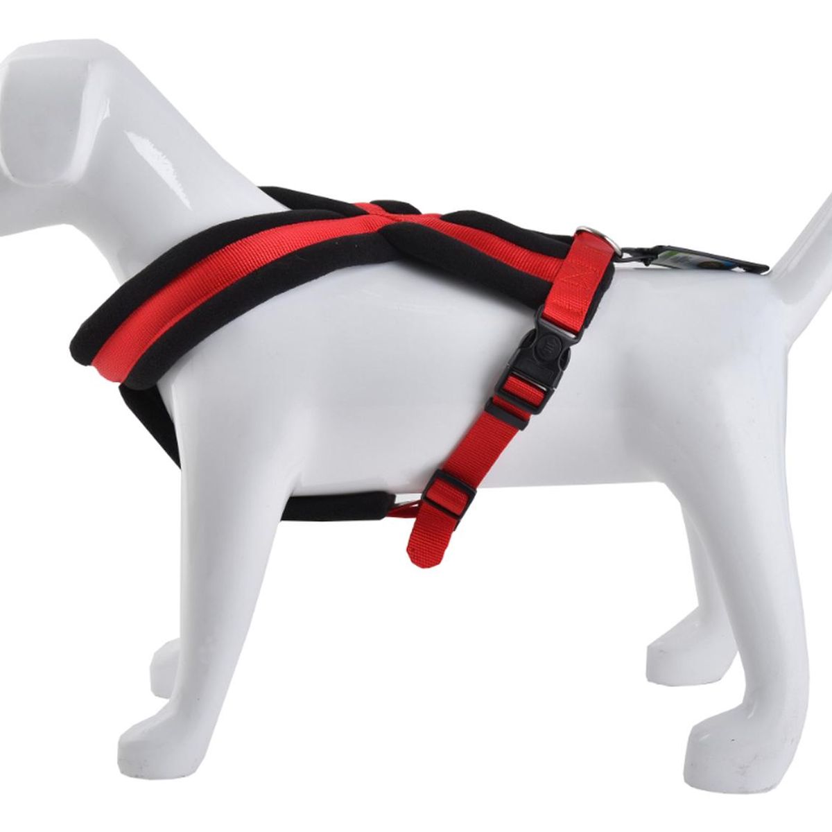 MASCAN - Arnés Cruzado Acolchado Talla L Rojo Perros Mascan
