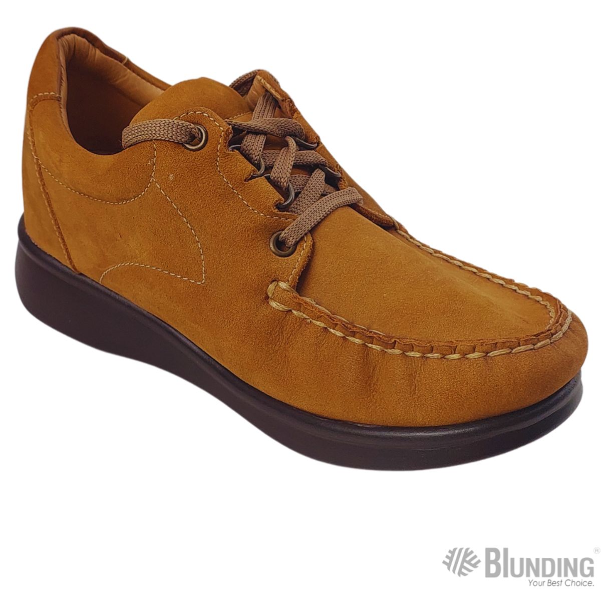 BLUNDING - Zapato diabetico con cierre cordon nobuck-Talla 37-Blunding